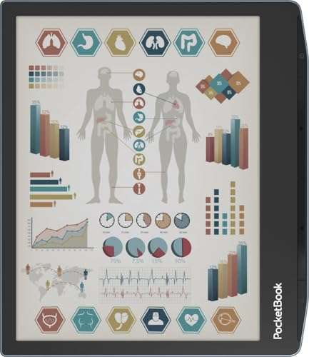 PocketBook Era Color E-Reader | Eye-Friendly 7'' E-Ink Kaleido 3 Touch-Screen | Audio-Book & E-Book Reader | Waterproof | Text-to-Speech Function | Built-in Speaker | WiFi & Bluetooth | Stormy Sea 4