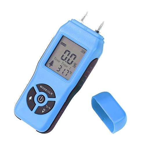 C.W.USJ Moisture Meter Digital Hygrometer Moisture Meter for Wood/Cardboard Lumber Humidity Tester Fast Precise Measurement LCD Display Humidity Tester 3