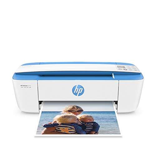 HP DeskJet 3755 All-in-One Wireless Printer - Instant Ink Ready, Mobile Printing, Best Printer for Home and Office, Scanner, Copy, Fax, Inkjet with Built-in Wifi, J9V90A - Blue Accent (Renewed) 1