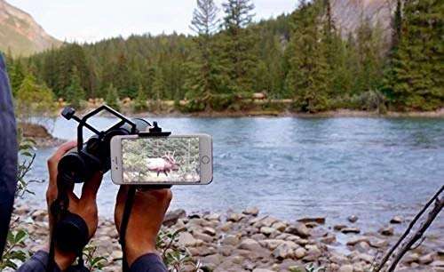 BoneView Optic Mount Smartphone Adapter - Universal Bracket Adapts to Binoculars Monocular Spotting Scope Telescope and Fits iPhone or Android Phone Camera 4