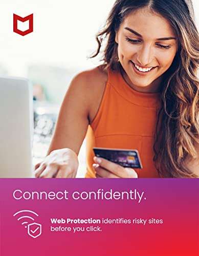 [Old Version] McAfee AntiVirus Protection Plus 2022 | 10 Device | Internet Security Software | Windows/Mac/Android/iOS | 1 Year Subscription | Download Code 3