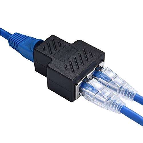 FAMKIT Internet Splitter, RJ45 Splitter As a Ethernet Splitter to Connect Two Devices Access The Network Equivalent to Cat6 Splitter or Cat5 Splitter 5