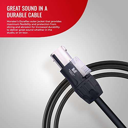 Monster Prolink Studio Pro 2000 Speaker Cable with Speak,On Connectors, 3 ft, Speak,On Plugs 3