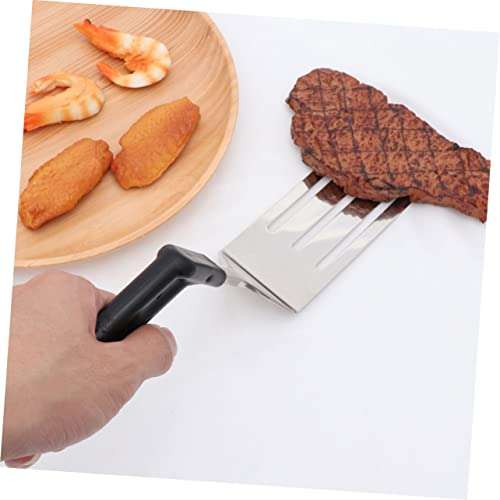 KICHOUSE Ergonomic Grip Stainless Steel Frying Spatula Slotted Turner for Grilled Steak Efficient Kitchen Tool 2