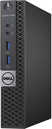 DELL OPTIPLEX 7040 6th Gen Micro Business Desktop Computer, Intel Quad Core i7 6700T up to 3.6GHz, 8G DDR4, 512G SSD, WiFi,HDMI, DP, Win 10 64-Bit Supports EN/ES/FR(CI5) (Renewed) 3