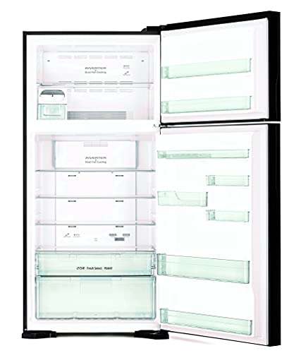 Hitachi 601 L 2 Star Frost Free Inverter Double Door Refrigerator (R-VG660PND7, Glass Grey) 3