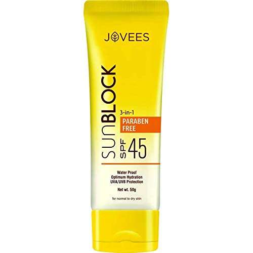 Jovees Herbal Sun Block Anjeer & Carrot 100 gm SPF 45
