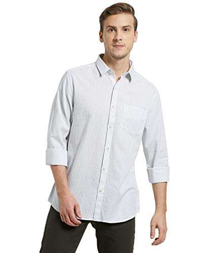 BARE LEISURE Men's Shirts (50013821399_White Large)