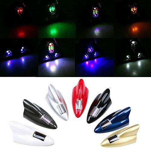 MACHSWON Shark Fin Signal Antenna, Shark Car Radio Car Antenna for AM/FM Car Roof Radio Gray 2