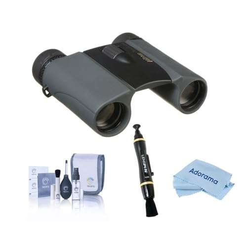 Nikon 8x25 Trailblazer ATB Roof Prism Binocular, Black, Bundle with Accessory Kit 1