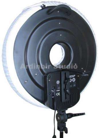 Ardinbir 700W Studio 5400K Daylight Continuous Cool Fluorescent Video Macro Ring Light Stand Lamp Kit Lighting with White Diffuser 5