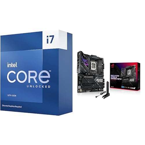 Intel Core i7-13700KF Gaming Desktop Processor + ASUS ROG Strix Z790-E Gaming WiFi II Motherboard 1