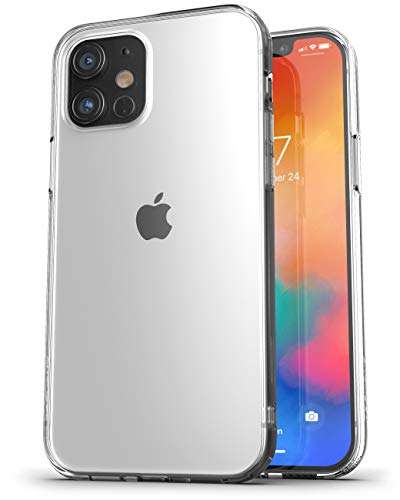 Encased Clear Back Case with Holster Compatible with iPhone 12 Belt Clip Cover Protective Slim Bumper 2