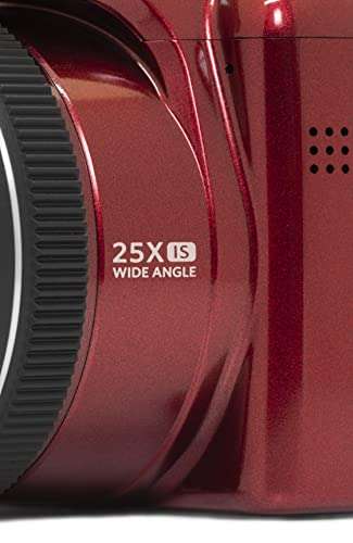 Kodak PIXPRO AZ255-RD 16MP Digital Camera 25X Optical Zoom 24mm Wide Angle Lens Optical Image Stabilization 1080P Full HD Video 3" LCD Vlogging Camera (Red) 2
