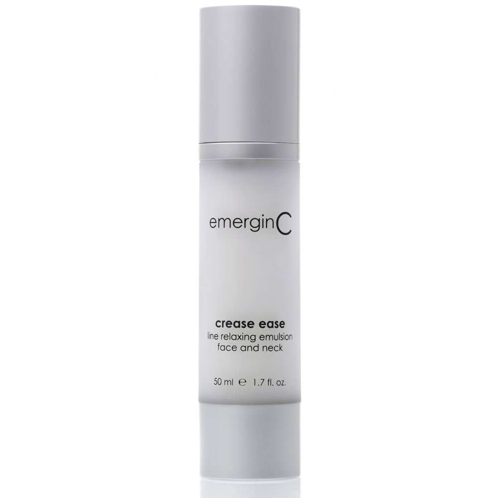 emerginC Crease Ease Emulsion - Intensive Face + Neck Serum with Peptides, Micro-Collagen + Sweet Almond for Aging Skin (1.6 oz, 50 ml) 1