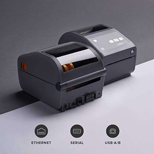 ZEBRA ZD620d Direct Thermal Desktop Printer 203 dpi Print Width 4 in Ethernet Serial USB ZD62042-D01F00EZ 2