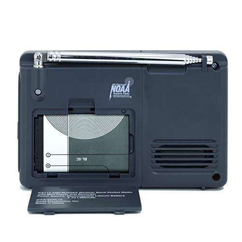 Kaito KA110 Compact Digital AM/FM NOAA Weather Radio and MP3 Player with Micro-SD Card Reader 4
