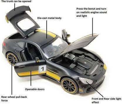 KHODIYAR car Metal Cars Pullback Toy car for Kids Best Gifts Vehicle Toys for Kids Sound and Light Pull Back Cars Toys & Truck Cars Boy (9) 4