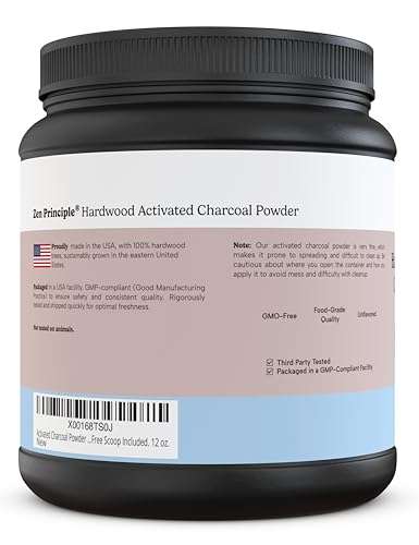 Activated Charcoal Powder only from USA Hardwood Trees. All Natural. Whitens Teeth, Rejuvenates Skin and Hair, Supports Better Digestion. Free Scoop Included. 12 oz. 3