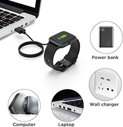 Compatible with TOOBUR Smart Watch Charger, Magnetic Replacement Charger Compatible with TOOBUR,TEMINICE,VRPEFIT, Konitee,Gydom,IDW13,Faweio IDW13 1.8" Watch/TOOBUR IDW17 2.01 Watch/IDW17 Watch 5