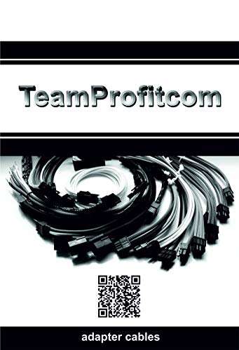 8 Pin Male to Dual 8(6+2) Pin Male PCIe Sleeved PCI Express Power Adapter Splitter Cable for Dell Only T3600 T3610 T5600 T5610 T5610 T7600 T7610 5810 T5810 T7810 T7910 (17 inches) TeamProfitcom 5