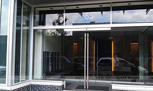 Modern Brushed Stainless Steel Sus304 Entrance Entry Commercial Office Store Front Door Handlesets Door Pull Push Handles Double-Sided (48 Inches /1200x32mm) 4