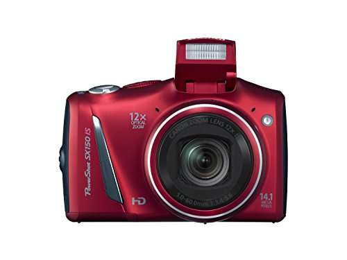 Canon PowerShot SX150 IS 14.1 MP Digital Camera with 12x Wide-Angle Optical Image Stabilized Zoom with 3.0-Inch LCD (Red) (OLD MODEL) 2