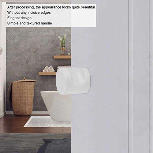 Household Bathroom Door Knob, Double‑Sided Cylindrical Knob Shower Room Door Knob, Easy Pulling and Pushing, Slick Design for Home Bathroom Drawers Cabinets(L38W Handle) 6