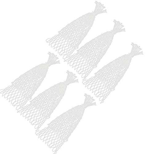 VGEBY Billiards Pool Table Pockets 6PCS, Billiards Net Pocket Cotton Mesh Bag Pool White Pool Table Accessories 4