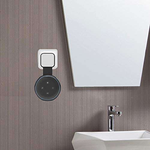 FIGO Wall Mount Stand for Alexa Echo Dot (3rd Gen) Holder for Echo Dot3 Low Profile Avoid Sound Holder for Kitchen Bathroom Carport 6