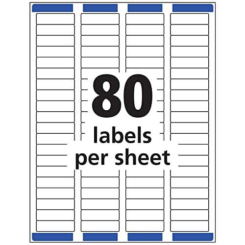 Avery Printable Return Address Labels with Sure Feed, 0.5" x 1.75", White, 800 Blank Mailing Labels (18167) 4