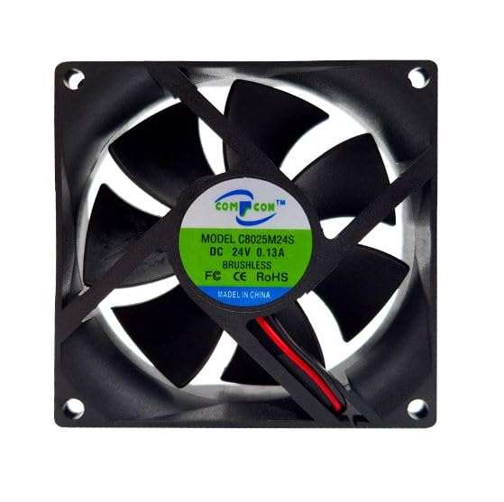 Generic 3 Inch 24V DC 0.13A Brushless Cooling Fan - 92x92x25mm, 2400 RPM, 55CFM, 23dBA, For Desktops, Laptops, Servers