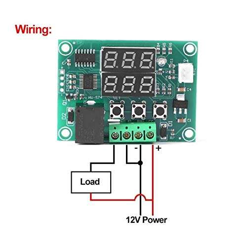 YAZHI-MILA Water Flow Sensor -50~110 Degree Alarm Digital Intelligent Thermostat LED Temperature Controller Module DC12V Temperature Meter Sensor Wind Speed 3