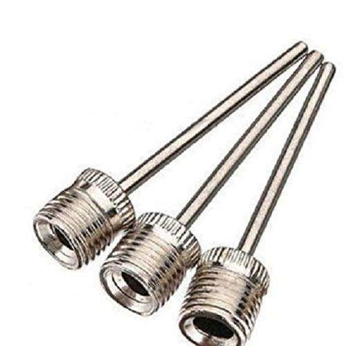 UNYBUY ® Stainless Steel Inflating Pump Needle Pin Nozzle Soccer, Basketball, Football, Volleyball| Inflatable Air Valve Adaptor| Choose Your Pack Quantity (3) 1