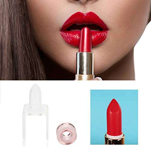Silicone Lipstick Mold Kit, 12.1MM Innovative and Lovely DIY Homemade Balm Lip Mold Multi Shapes Lipstick Making Mould Crafts Tool Kit(Single Hole Set) 2