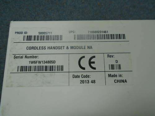 CORDLESS HANDSET & MOD NA 1