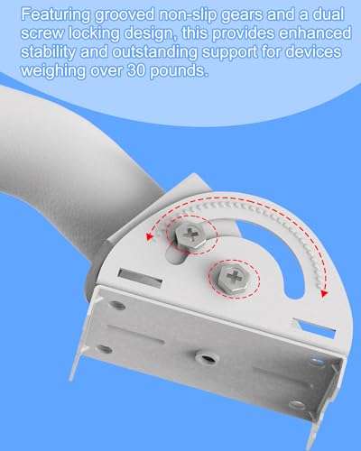 Starlink Mini Antenna Mount,12.6" J Pole & Wall-Mounting Bracket for Starlink Mini, Gen 2, Outdoor TV Antennas, WiFi Extender, Weather Station, Wireless Bridges 4