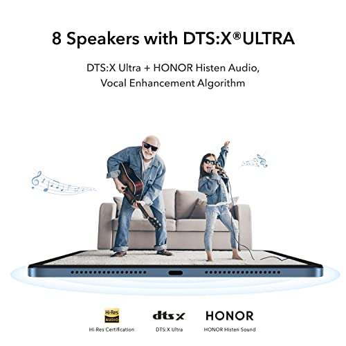 HONOR PAD 8 30.4 cm (12") 2K Display, Qualcomm Snapdragon 680, 6GB RAM, 128GB Storage, 8 Speakers, Android 12, Tuv Certified Eye Protection, Up to 14 Hours Battery, WiFi Tablet, Metal Body, Blue Hour 5