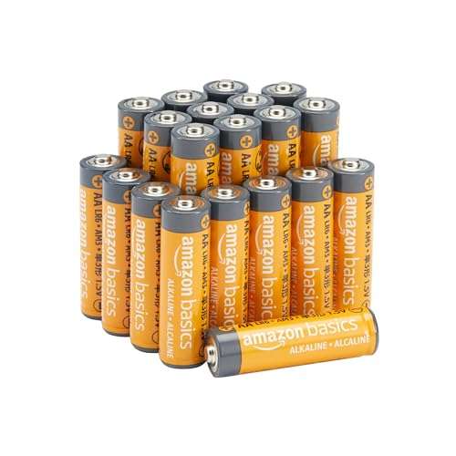 Amazon Basics AmazonBasics AA Performance Alkaline Non-Rechargeable Batteries (20-Pack) - Appearance May Vary 1