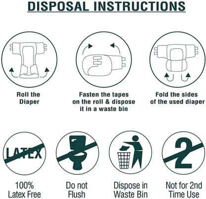 TryFit Adult Diapers, Large, Waist Size 38" - 60", 10 Pcs/Pack (Pack of 4), 40 Pcs 5