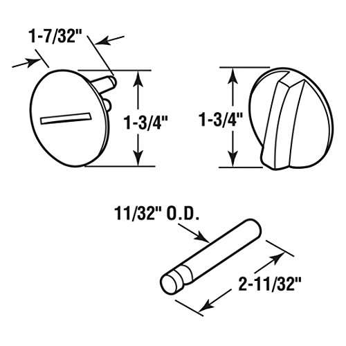 Sentry Supply 650-7528 Concealed Latch Knob Set with Straight Bolt, Cast Zamak, Chrome Plated (1 Set) 2