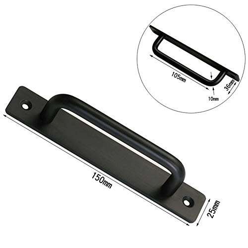 CALIDAKA Sliding Door Handle Aluminium Gate Handle Door Pull Handle Alloy for Sliding Barn Door Pull Handle Modern Simple Cabinet Replace Old or Damaged Door Handles Quickly and Easily 2