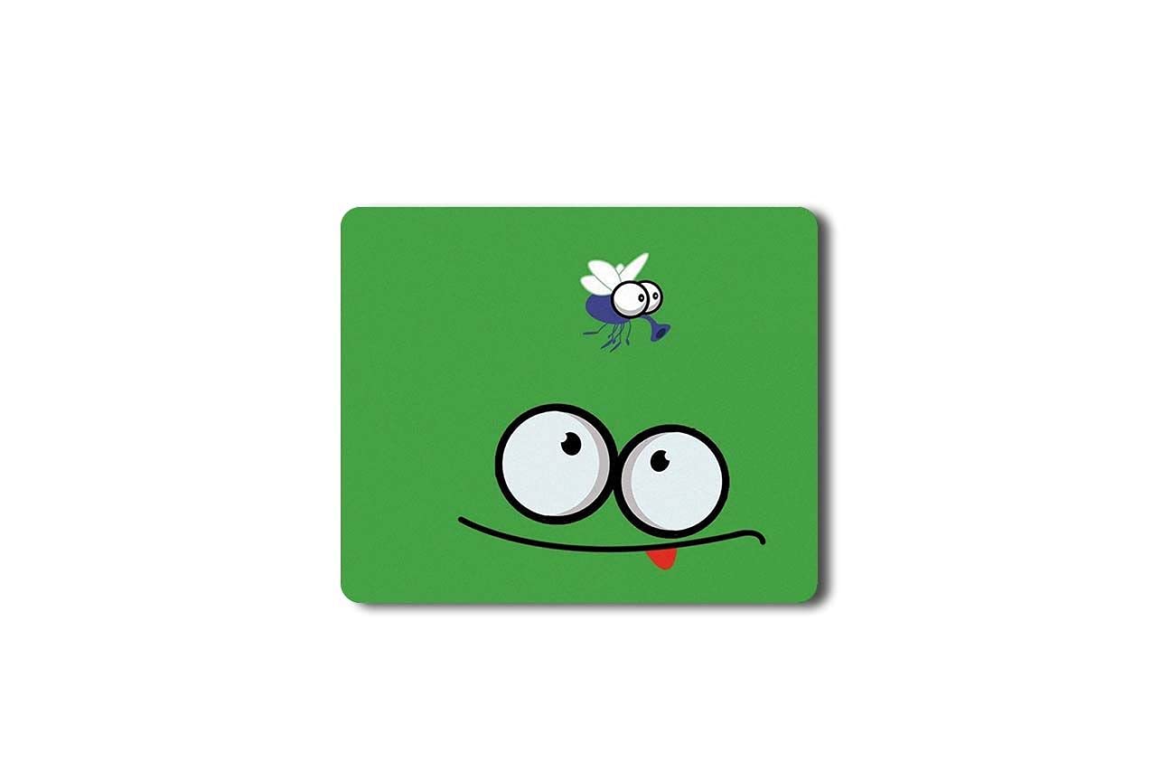 Smiley Designer Mouse Pad, Non-Slip Rubber|Rubber Base Mouse Pad for Laptop and Desktop|Anti-Slippery Rectangular Mouse Pad Without Wrist Support|Works with Both Laser and Optical Mouse