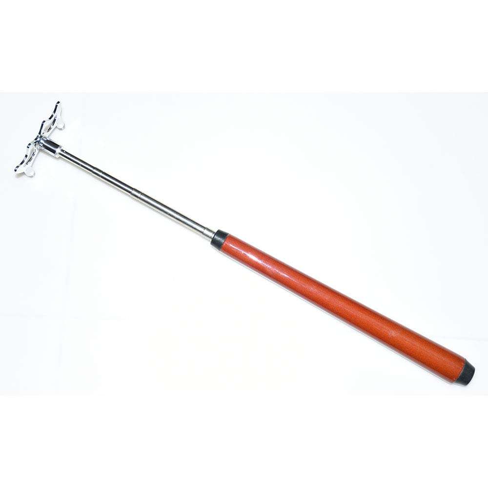 East Eagle Retractable Billiards Pool Cue Stick Bridge with Metal Bridge Head, Billiards Pool Cue Accessory (Brown, 3 Metal Bridge Head) 3