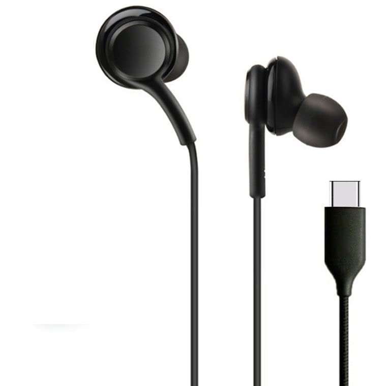 Earphone for Samsung Galaxy Note II N7100 / Samsung Note2, Samsung Galaxy Note N7000 / Samsung Note, Samsung Galaxy Note T879 , T 879, Samsung Galaxy Note5 / Samsung Note 5, Samsung Galaxy On5 / Samsung on5 On 5 , Samsung Galaxy on5 Pro / On 5 pro in Ear Wired Earphones with Mic, Type C Jack, 10mm Dynamic Drivers, Extra Bass, Magnetic Latch, 1.2M Nylon Braided Wire LI 2 (BLACK) 3