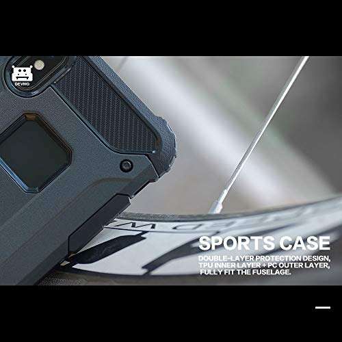 DEVMO Phone Case Compatible with Huawei P20 Hard Plastic Shell Case/Shockproof Hard Bumper/Protective Cover Dark Blue 3