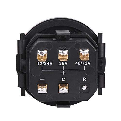 Golfs Cart Battery Indicator 12V/24V/36V/48V/72V LED Digital DC Electricity Indicator Meter DC Battery Gauge Fit for Golfs Cart 6