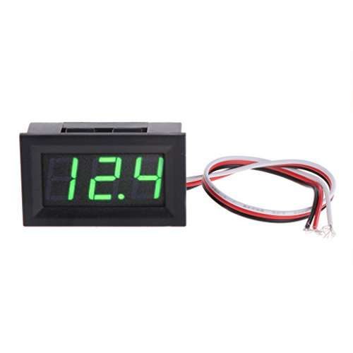 huanban072 Mini Digital Voltage Test Battery Voltmeter Tester For Auto Car DC 0-30V (Green) 1