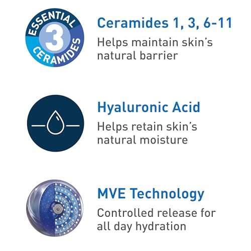 CeraVe Hydrating Face Wash | 16 Ounce | Daily Facial Cleanser for Dry Skin | Fragrance-Free, 473.2 ml (Pack of 1) (SDT74W) 3