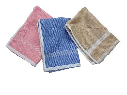FASH STATION | Hand Towel | Cotton Soft Towel | Set of 6 | Ultra Soft |Super Absorbent Kitchen Hand Towels | Gym Towel | Small Size | Face Napkins Towels. 2